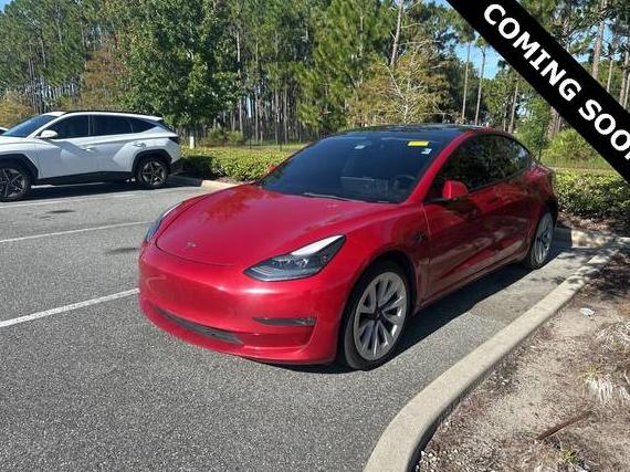 TESLA MODEL 3 2022 5YJ3E1EBXNF187481 image